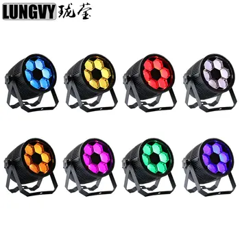 

Free Shipping 8pcs/lot 6x10W CREE Bee 6 Eyes Beam Par Light RGBW 4IN1 LED Par Lights DMX512