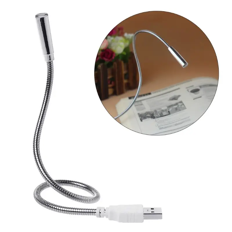 USB гибкая клавиатура с подсветкой Лампа перезаряжаемый регулируемый рукав ночная подсветка Plug And Play кабельный адаптор для чтения книг