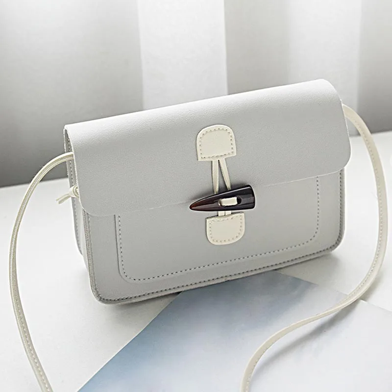 

New Arrival Ladies' PU Leather Handbag Women Buckle Portable Shoulder Bag Fashion Crossbody Bags for Mobile Phone Money Bolsas