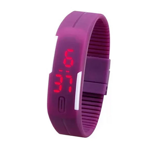 2017 New Fashion LED Watch Women Men Sports Watches Silicone Candy Multicolor Touch Screen Digital Bracelet Wristwatch Relogios