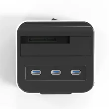 wholesale 2.5″ 3.5inch sata hdd case usb3.0 external hard disk enclosure multifunctional HDD docking station with 3*USB port hub
