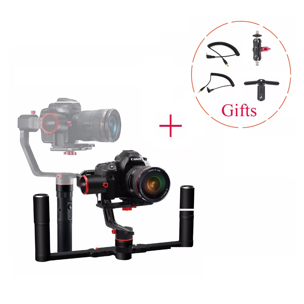

Feiyu Tech Feiyu a2000 3-Axis Gimbal +Dual Handle Stabilizer for Canon 5D Series,for SONY A7 Series a6500, for Panasonic GH4/GH5