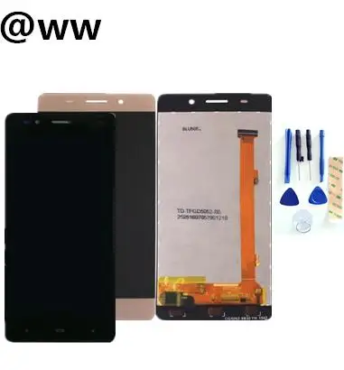 

Black/Gold For Highscreen Power ice Lcd screen Display with Touch Panel Digitizer Assembly Spare Parts+Tools