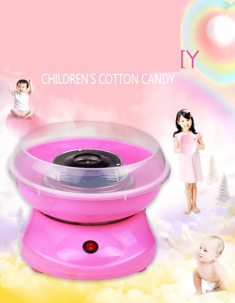 Olde Midway SPIN-2000 Cotton Candy Machine With Bubble Shield - Commercial Grade, 950W, Makes 2-3 Cones Per Minute