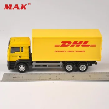 

1:64 Scale Model Car Diecast Truck Express DHL Truck Model Yellow Container Transporter Kids Toys for children Collection Gift