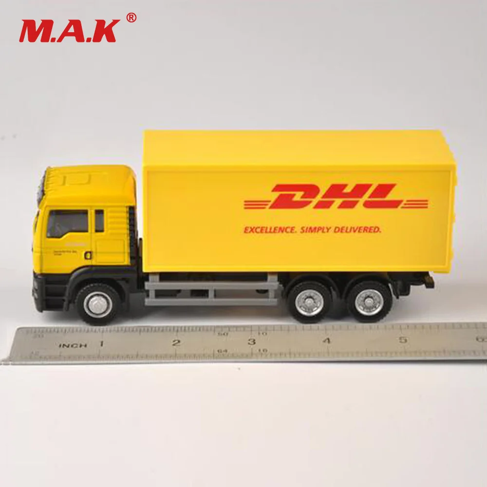 1 64 Skala Modell Auto Diecast Lkw Express Dhl Lkw Modell Gelb