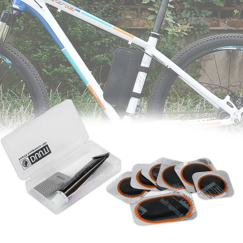 2017 New Bicycle Cycling Bike Tire Tyre Rubber Patch Glue Repair Kits