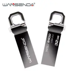 Wansenda Keychian USB Flash Drive 64 ГБ металлическая ручка привода 32 ГБ 16 ГБ 8 ГБ 4 ГБ USB 2.0 водонепроницаемый флешки USB флэш-накопитель