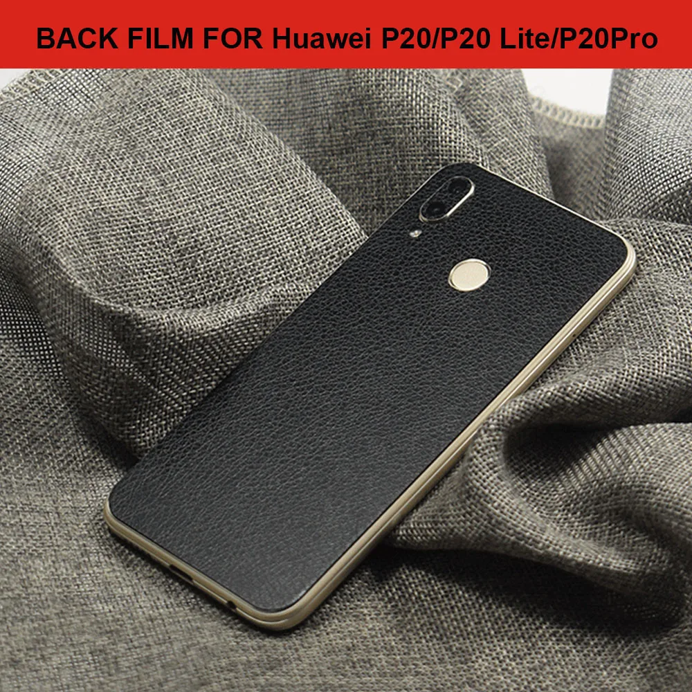Back Film For Huawei P20  P20 Lite  P20 Pro Luxury Leather Skin Back Sticker For Huawei P20 Lite Nova 3E Protective Film (3)