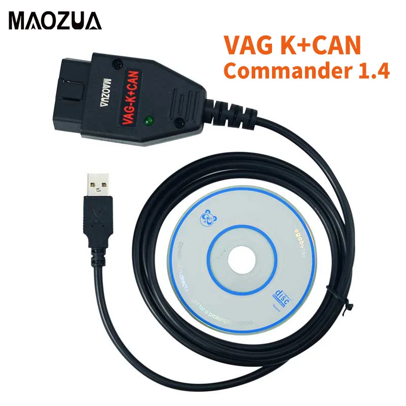 VAG K CAN Commander 1 4 with FTDI FT232RL PIC18F258 Chip OBD2 Diagnostic Interface Cable for