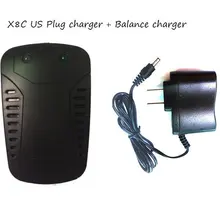 Batterie Adaptateur Chargeur + Équilibre Chargeur pour SYMA X8C RC Quadcopter Hélicoptère Balance Charger