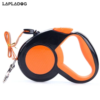 

5M High Quality ABS Retractable Large Dog Leash Automatic Extending Pet Walking Lead Rope Reflective Dog Traction Harness PT235