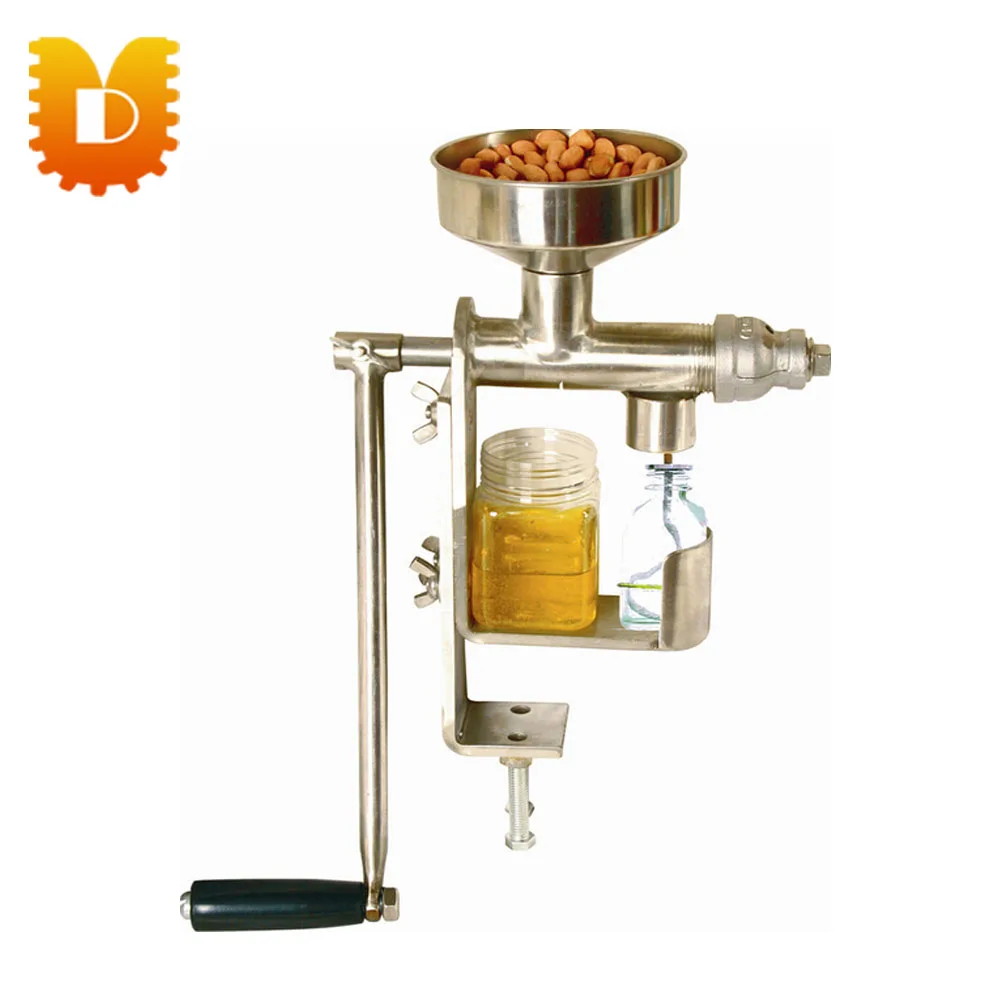 Household manual oil press machine(peanut, sesame seed, sunflower seed,walnut, olive, coconut oil)