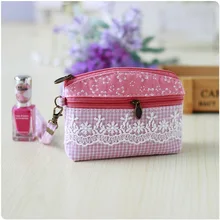 Хлопковый цветочный кружевной Детский органайзер, кошелек, женская сумка-монетница, сумка bolsa carteira feminina bolso mujer для девочек