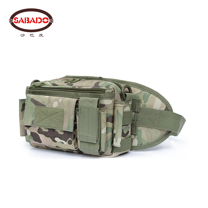 600D PVC camouflage water proof comfortable waist bag Inclined shoulder bag hiking Handbag bags