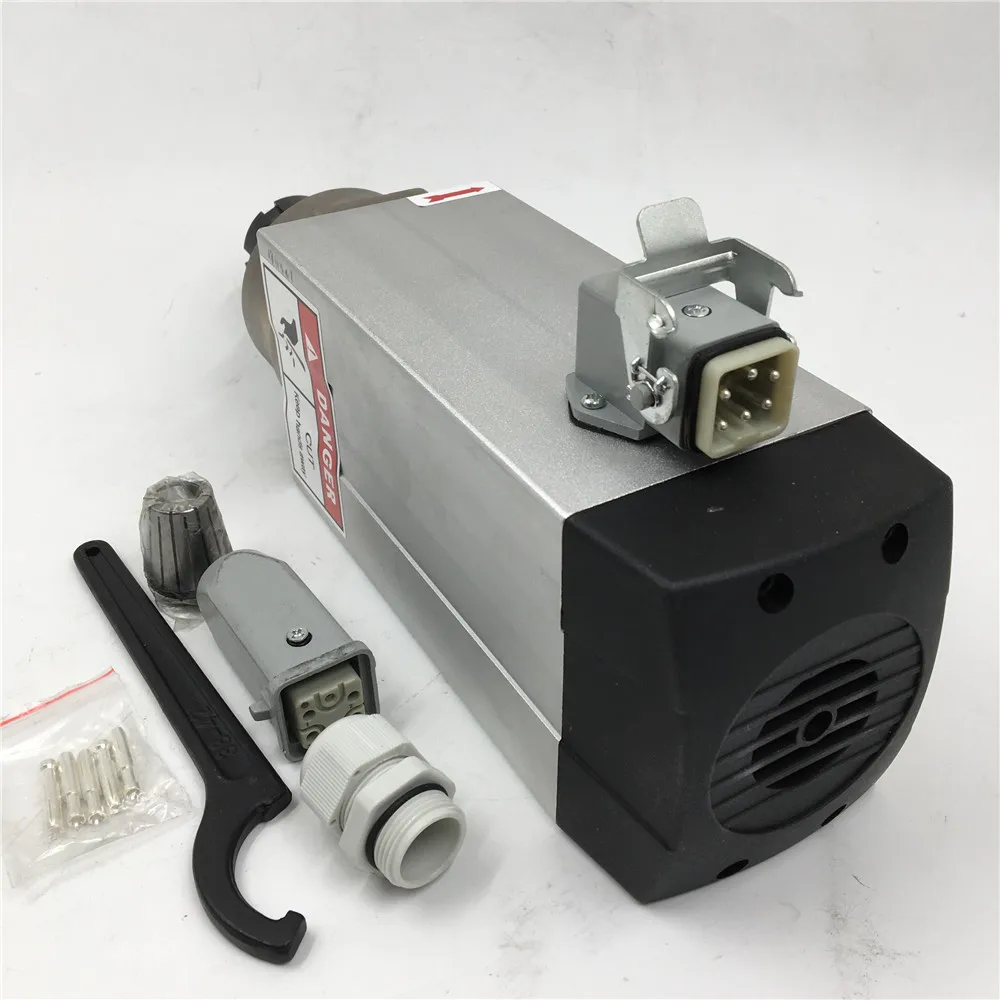 2.2KW Шпиндельный двигатель ER25 с воздушным охлаждением 220 В 18000 об/мин+ 3.7KW VFD инверторный драйвер комплект ЧПУ деревообрабатывающий фрезерный шпиндель сверление