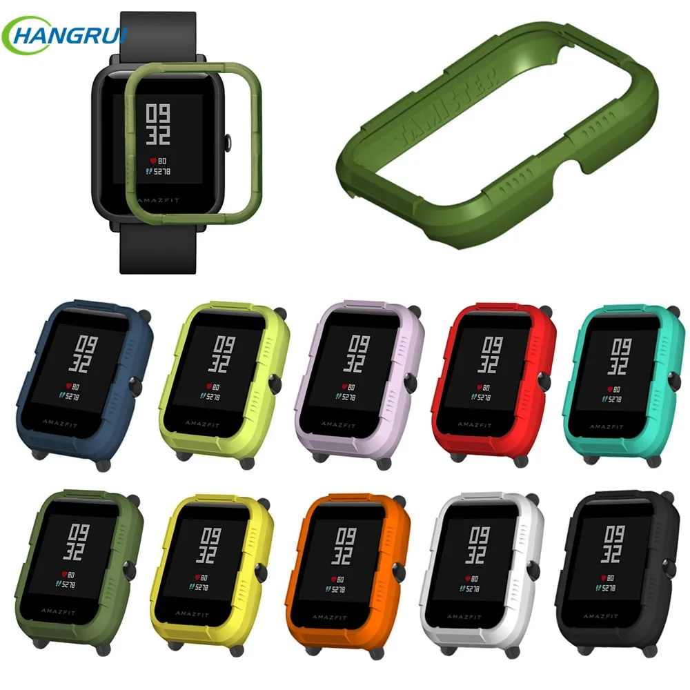 

For Amazfit Bip Bit Case Protective Case For Xiaomi Huami Amazfit Bip Youth Watch Cover Hard PC Shell Frame Bumper Protector