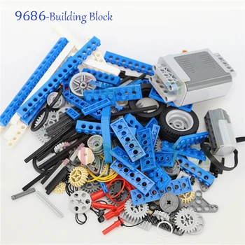 

Technic compatible 9686 DIY 9656. Building Block parts.Motor Battery Box Aid Set For Technology MOC 9686 Compatible Legoins set.
