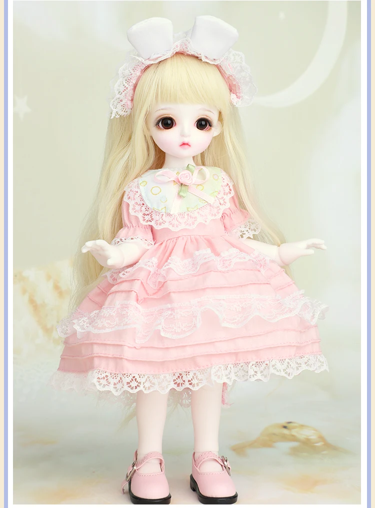BJD куклы 1/6 Мода Гибкая смола фигурка женский Феи полный набор игрушек для детей