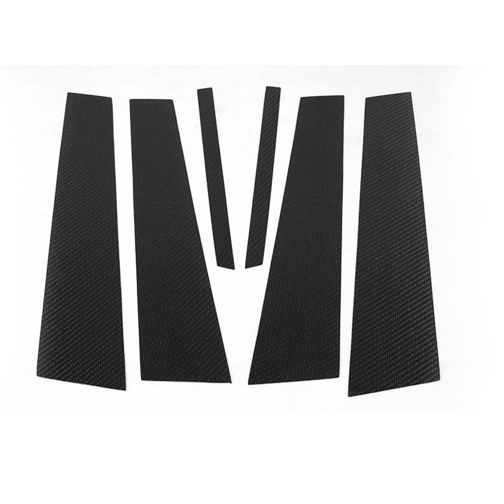 

Car Styling Carbon Fiber Auto Window B Pillar Trim Sticker For benz W212 C-class 2009-2014