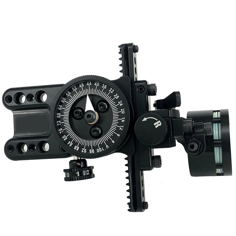 

Single Pin Compound Bow Sight Aluminum Adjustable Pointer HRD Technology for Archery Hunting Shooting Accessories