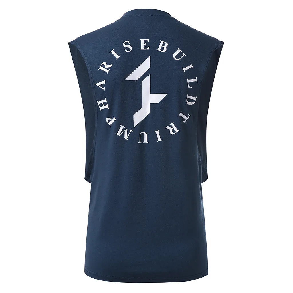 Мода для серфинга мужская с принтом О-образным вырезом Спортивная пляжная одежда для плавания фитнес-майка Облегающая рубашка, на каждый день, жилет