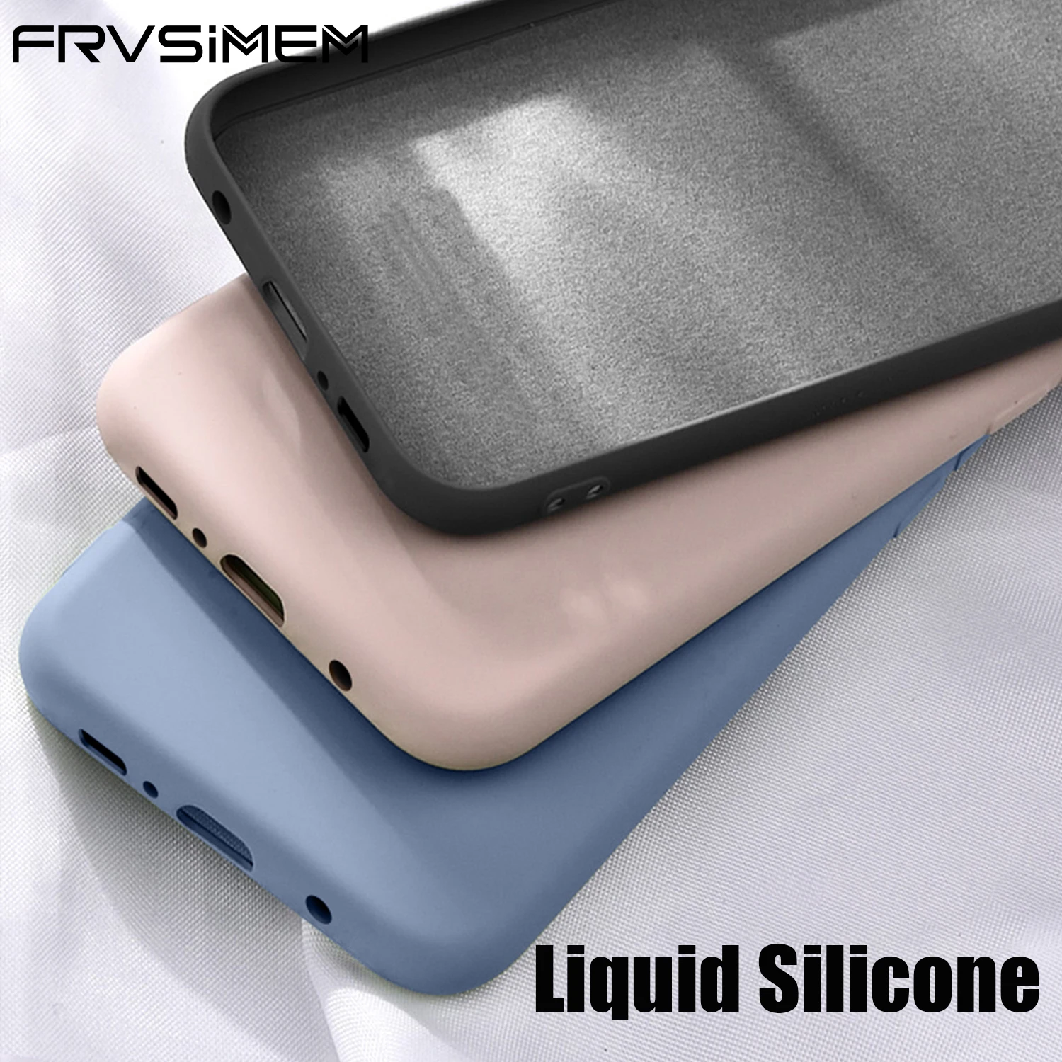 

Liquid Silicone Soft Case For Samsung Galaxy S10 S10e S8 S9 Plus Note 9 8 S10 5G Cover Original Liquid Silicone Rubber TPU Cases