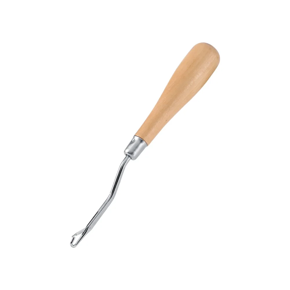 Wooden Latch Hook Tool Crochet Needle Latch Hook Puller For Canvas Rug