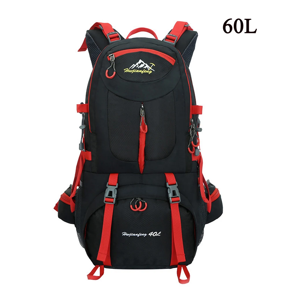 Hiking Backpack 40L/50L/60L Rucksacks Waterproof Backpack Men Outdoor Camping Backpack Gym Bags Travel Bag Women Large Sport Bag - Цвет: Black 60L