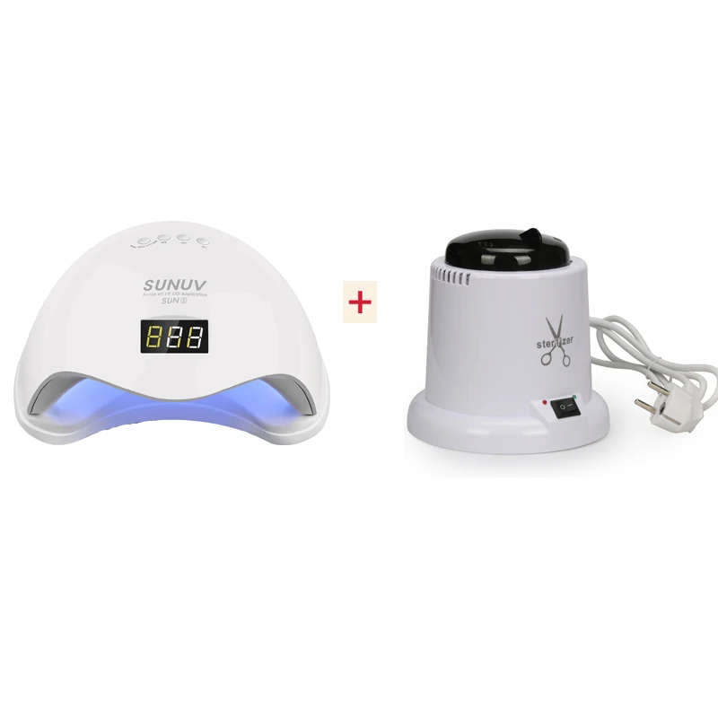 

Affordable Match SUN5 UV LED Lamp for Nails With Disinfection Box 48W Gel Nail Lamp Fast Drying Nails Sterilizer Nail Art Tools
