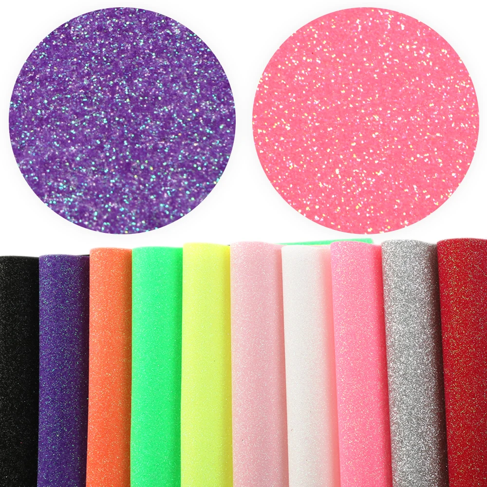 

10Pieces/set 20*34cm Glitter Plain Coloured Synthetic Leather Set Patchwork Hair Bow Handbag Phone Case DIY,1Yc6612,1Yc6449