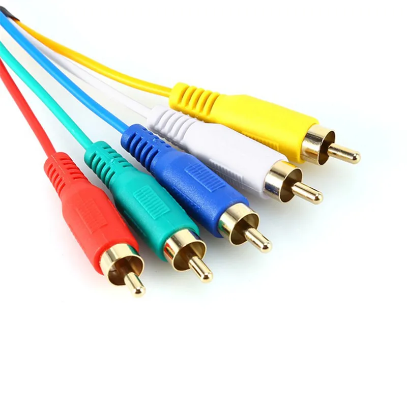 Кабель переходник с HDMI на 5RCA штырь штырь|Кабели VGA| |