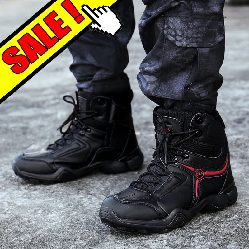 

TOURSH Tactical Boots Military Desert Combat Boots Outdoor Shoes Sneakers Men Boots Waterproof Tactical Shoes Krasovki Men