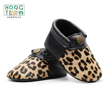 

Leopard Print Baby Shoes Genuine Leather Baby Girls Shoes Moccasins Newborn Infant Toddler Crib First Walkers Hard Soled Shoes