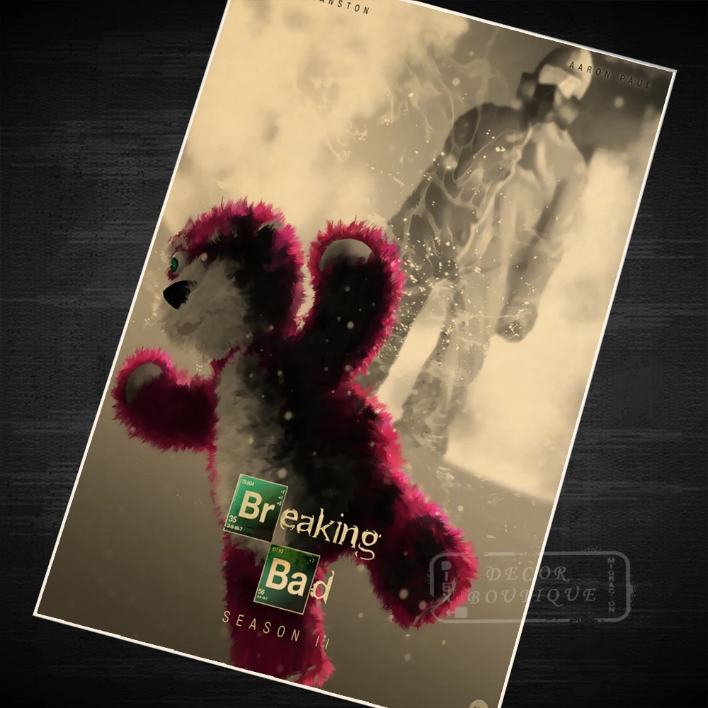 Breaking Bad Season 2 Toy Bear ТВ серия художественный винтажный Ретро Холст постер для