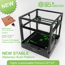 2017 micromake новые 3D принтер Восток 3D Gecko core XY Структура DIY с горячей кровать