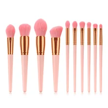 

10PCS Makeup Brushes Set Foundation Blush Face Powder Eye Shadow Beauty Cosmetic Brush Make up Tools