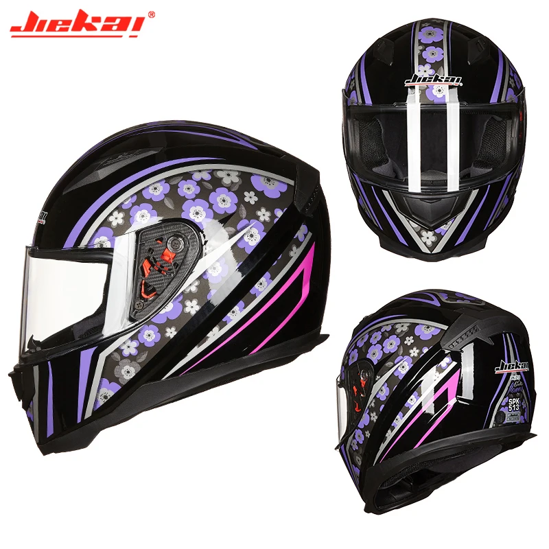 JIEKAI moto rcycle шлем DOT Высокое качество полное лицо беговые шлемы capacete cascos para moto - Цвет: 1I