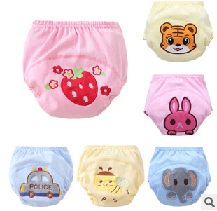 

Children learn new cartoon cotton pants leak-proof pants every diaper crawling baby bread pants underwear