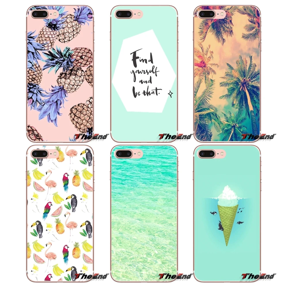 For Apple iPhone X 4 4S 5 5S SE 5C 6 6S 7 8 Plus 6Plus 7plus 8plus Fundas Coque girly summer fruits cute Silicone TPU Case