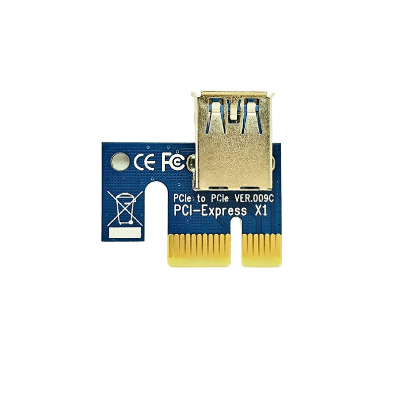 10 шт. PCI E расширитель Express Riser Card VER 006C 1x к 16x USB 3 0 SATA 4Pin IDE Molex Power для BTC Miner Mining Machine| |