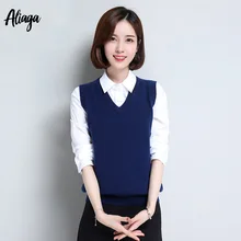 Качественный чистый кашемировый жилет женский пуловер вязаный v-образный вырез тонкий крой Осень Зима без рукавов Женский Плюс Размер Femme Джемпер Топ
