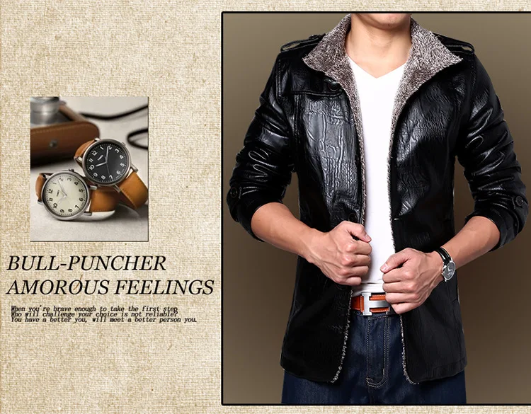 Brand Leather Jacket Men Slim Warm Mens Washed Leather Motorcycle Biker Jackets Standing Collar Coat Plus Size 4XL Outwear Parka men's genuine leather motorcycle jackets