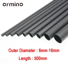 Ormino 3K Carbon Fiber Tube for Drone diy Quadcopter Frame arm Landing Gear 6mm 8mm 10mm 12mm 14mm 15mm 16mm Rc kit