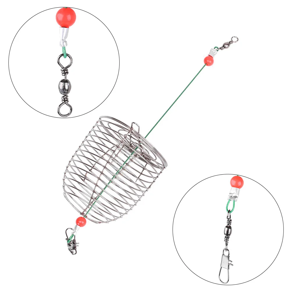 

Portable S/M/L Stainless Steel Aquarium Small Bait Feeder Crystal Shrimp Dry Food Feeding Fishing Lure Cage Shrimp Catch Holder