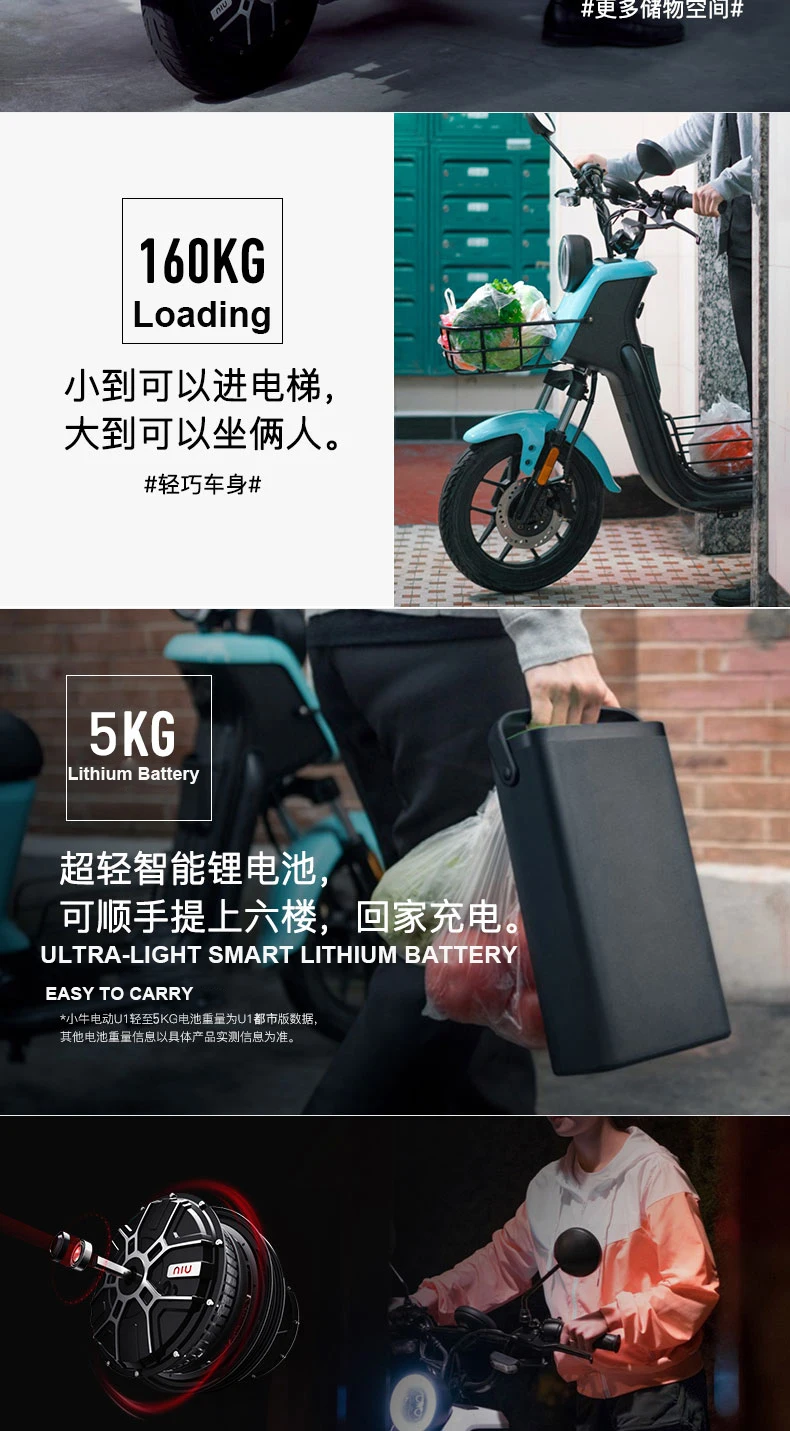 Xiaoiu e-scooter U1 PRO smart EBIKE 48V21ah литиевая батарея система восстановления энергии 500 Вт мотор электрический мотоцикл велосипед