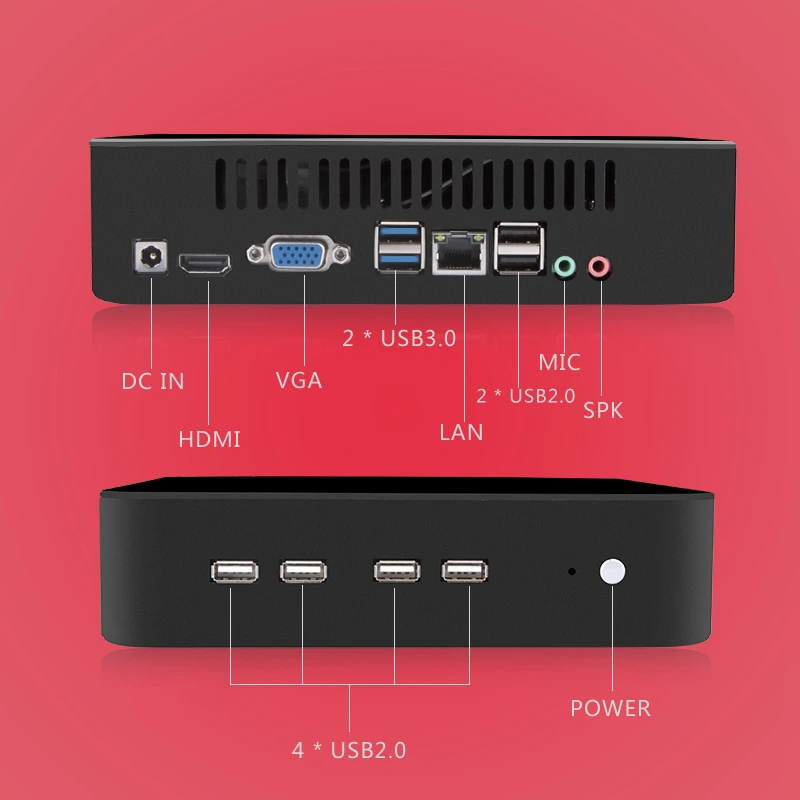 MSECORE Intel Quad-core I5 6500 Gaming Mini PC i7 Windows 10 Desktop Computer Pocket PC linux Netto