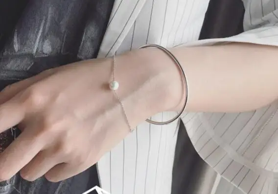 

Free shipping 111 11 silver 1 circles Women Silver Bracelet Bracelet for Women New Fashion Trendy female