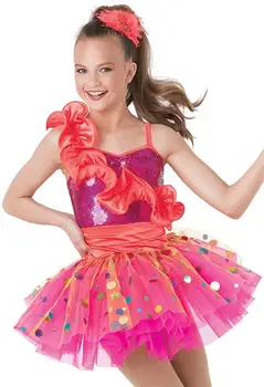 

Children's Adult Ballet Dance Dress Colorful Sequin Dress Skirt Dance Costumes For Kids Professional Ballet Tutu Ballet Costumes