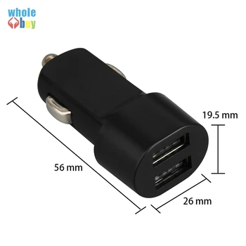 

200pcs/lot Universal Port Travel Car Charger Adapter For iPhone 5 S 6 Samsung S4 S5 Note 4 Smart Mobile Phone